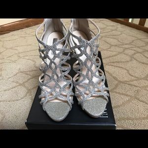 NWB INC Sharee High Heel Rhinestone Evening